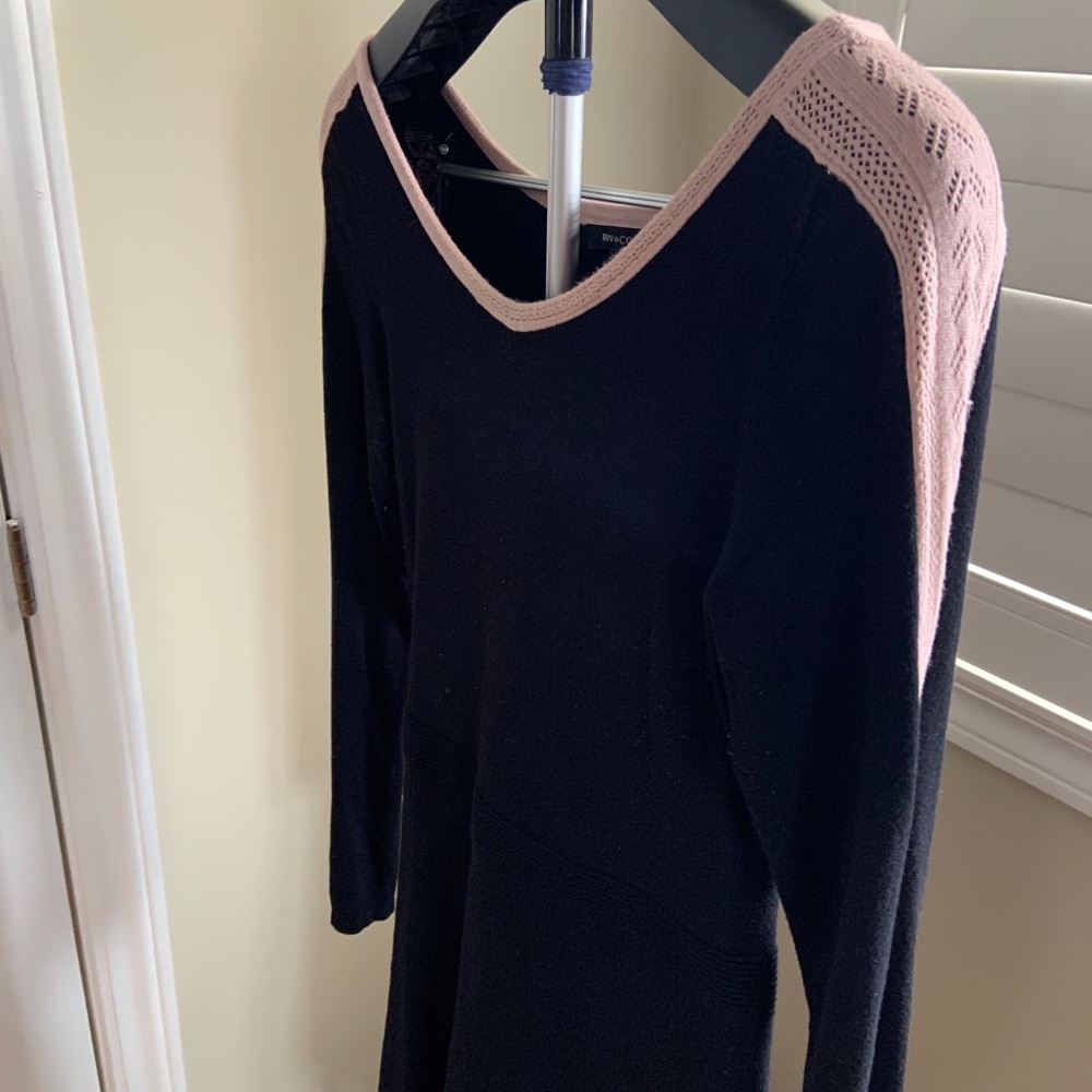 BOGO free. Black dress with pink trim. Higher priced item will be charged